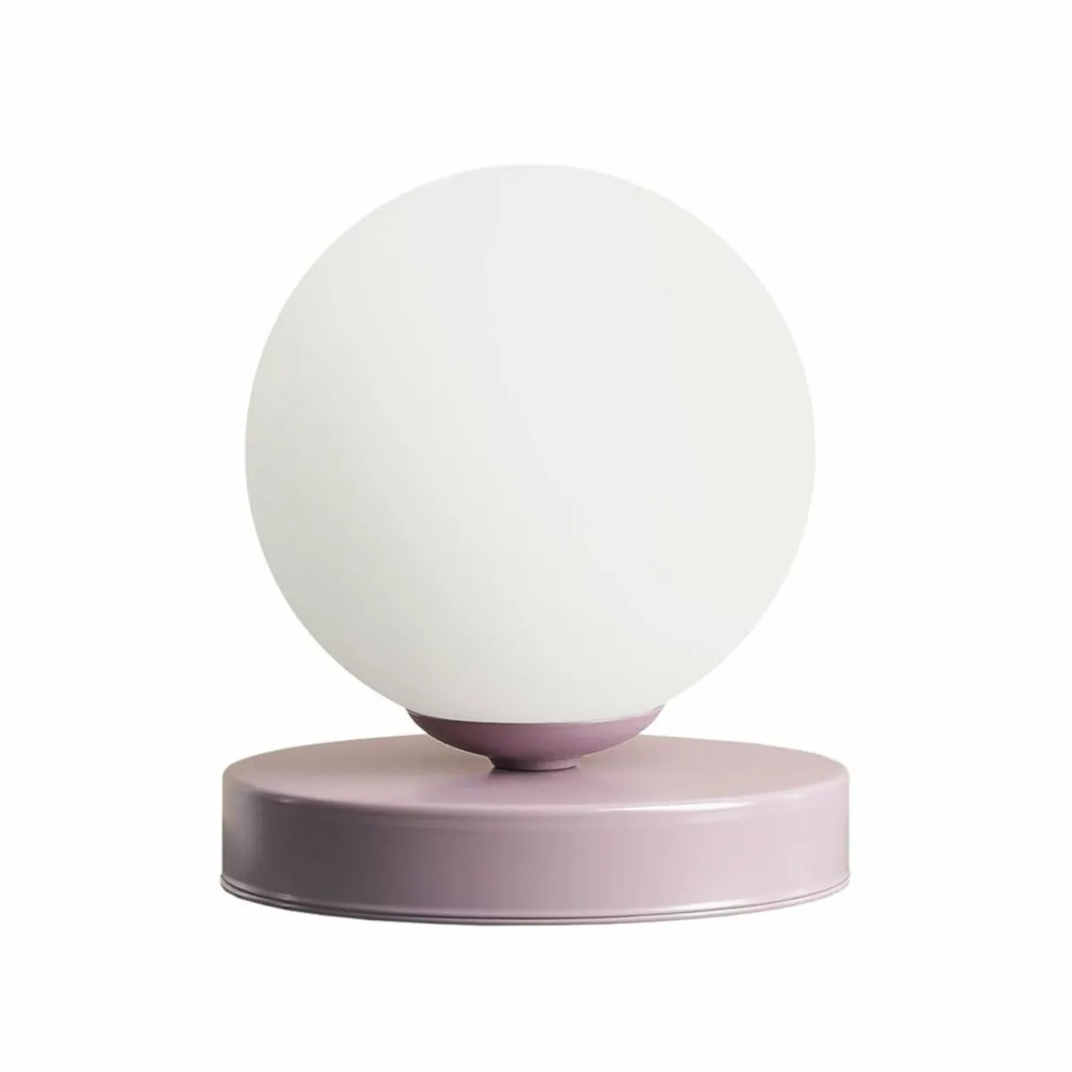 lampe_joel_abatjour_verre_rond_lilasblanche_1.webp New ALDEX Lampe Joel abat-jour verre rond, lilas/blanche