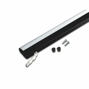 Store Hera Lampe sous meuble LED ModuLite F, noir, 45 cm, 3.000 K, alu
