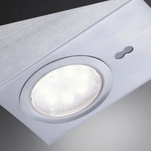 Cheap JUST LIGHT. Lampe sous meuble LED Théo, carré, lot de 3