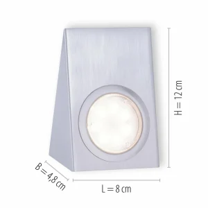 Cheap JUST LIGHT. Lampe sous meuble LED Théo, carré, lot de 3