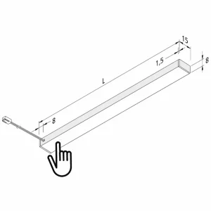 Cheap Hera Lampe sous meuble LED Top-Stick FMT, 3.000K, 90cm