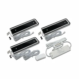Cheap Hera Lampe sous meuble LED U-Pad F, lot de 3 3.000K noir Capteur