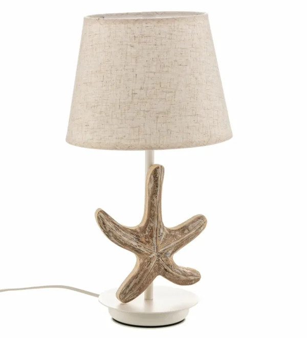 Outlet ONLI Lampe Stellina abat-jour tissu décor étoile de mer