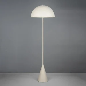 Shop Trio Lighting Lampe sur pied Alfie, gris clair mat, métal, E27