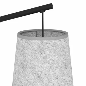 Hot EGLO Lampe sur pied Alsager avec abat-jour en feutre