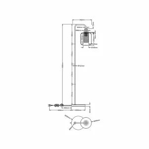 Clearance NOWA GmbH Lampe sur pied Ando avec abat-jour en verre