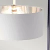 New Elstead Lampe sur pied Balance, noir/nickel, abat-jour blanc