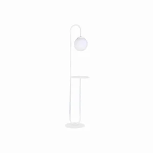 Cheap EMIBIG LIGHTING Lampe sur pied Bari, blanc, métal, verre