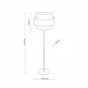 Online TK Lighting Lampe sur pied Calisto, jute, cylindre, brun naturel, hauteur 155 cm