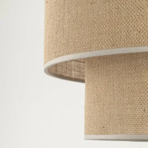 Online TK Lighting Lampe sur pied Calisto, jute, cylindre, brun naturel, hauteur 155 cm