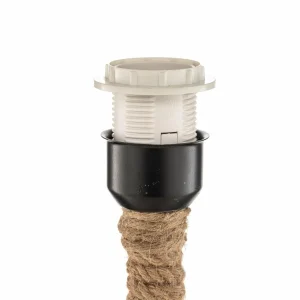 Best ONLI Lampe sur pied Corda avec abat-jour en tissu et corde épaisse