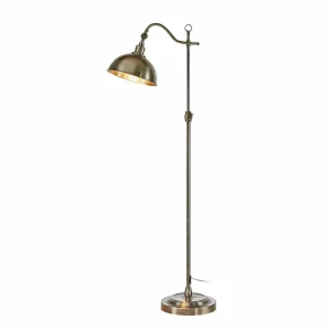 Outlet Markslöjd Lampe sur pied Domego, argent antique, fer, hauteur 130 cm