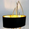 Outlet Holländer Lampe sur pied Elba ovale, or/noir, hauteur 180 cm, fer