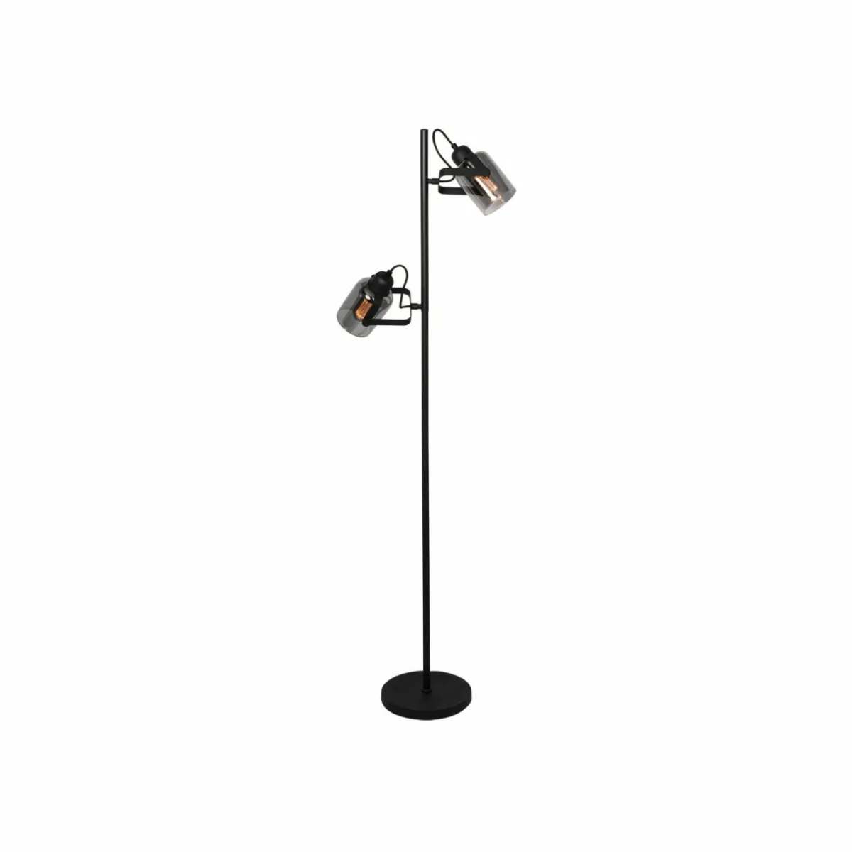 lampe_sur_pied_fumoso___lampes_hauteur__cm_noirgris_fume_0.webp Flash Sale Freelight Lampe sur pied Fumoso, à 2 lampes, hauteur 143 cm, noir/gris fumée
