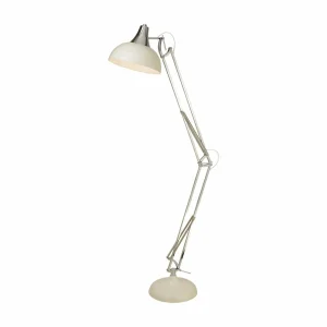 Cheap Searchlight Lampe sur pied Goliath, crème, métal, E27, 170 cm, réglable