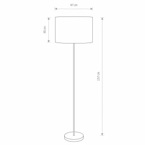 Fashion Nowodvorski Lighting Lampe sur pied Hotel, écru/chrome