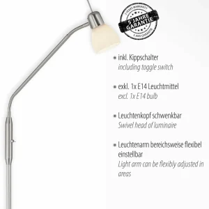 New JUST LIGHT. Lampe sur pied Karo avec bras flexible