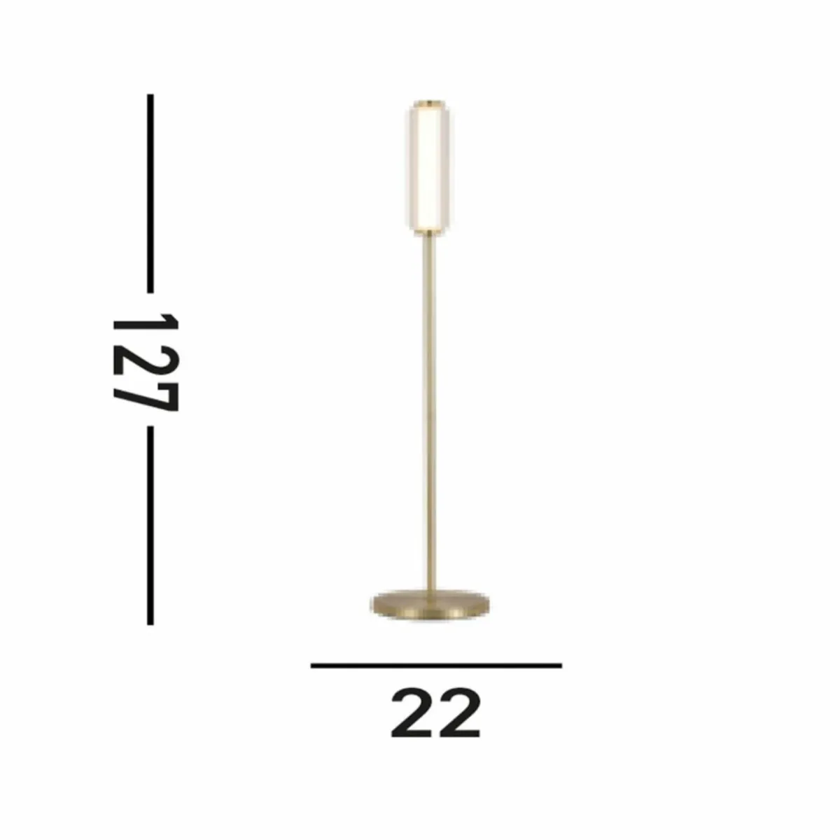 lampe_sur_pied_led_mod_couleur_laiton_intensit_variable_sur__niveaux_acier_0.webp New Searchlight Lampe sur pied LED Mod, couleur laiton, intensité variable sur 3 niveaux, acier