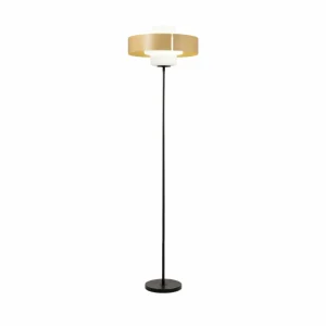 Clearance Fabas Luce Lampe sur pied Loto, couleur sable, hauteur 170 cm, variateur d'intensité au