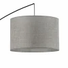 Hot TK Lighting Lampe sur pied Moby Gray, tissu