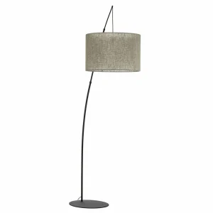 Outlet TK Lighting Lampe sur pied Moby Green, tissu
