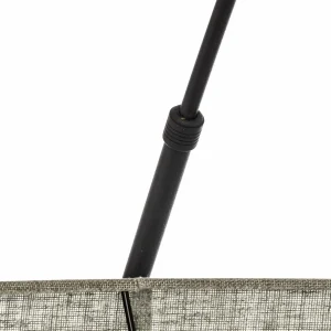 Outlet TK Lighting Lampe sur pied Moby Green, tissu