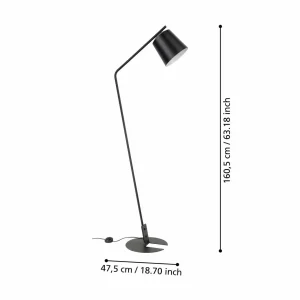 Cheap EGLO Lampe sur pied Oneda en acier