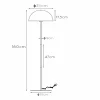 Best Lucide Lampe sur pied Siemon en acier, Ø 35 cm verte