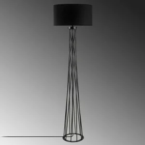 Best Sale Opviq Lampe sur pied Tall 13470, noir, Canvas, hauteur 175 cm