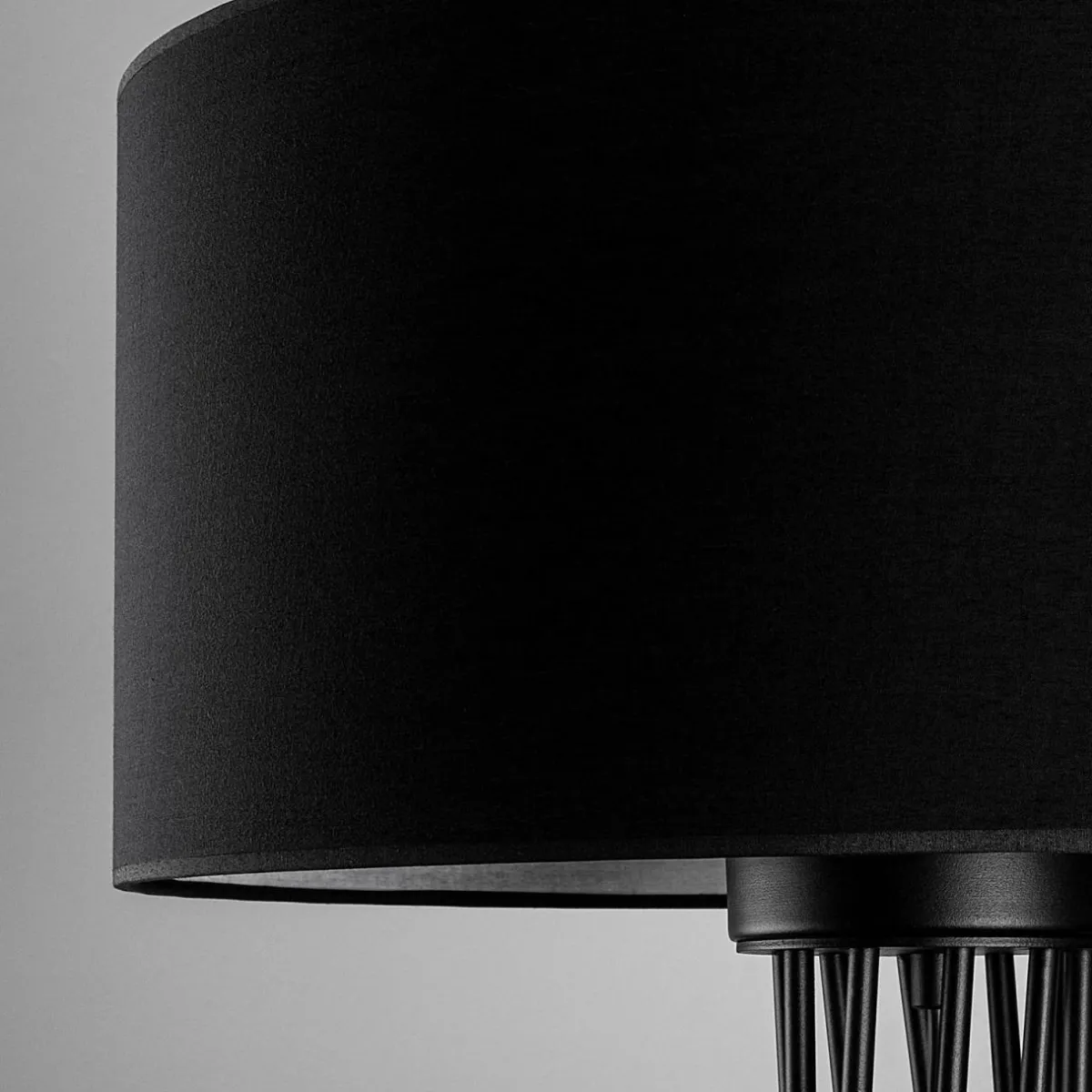lampe_sur_pied_tall__noir_canvas_hauteur__cm_4.webp Best Sale Opviq Lampe sur pied Tall 13470, noir, Canvas, hauteur 175 cm