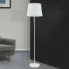 Hot ORION Lampe sur pied textile Ludwig, blanc