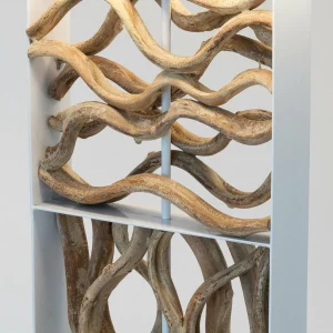 Flash Sale Holländer Lampe sur pied Tremiti, couleur bois/beige, hauteur 160 cm, bois