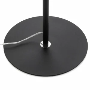 Best Sale Domiluce Lampe sur pied Vento, noir, métal, E27, Ø 40 cm