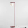 Sale ALDEX Lampe sur pied Zac, opale/bordeaux, à 1 lampe