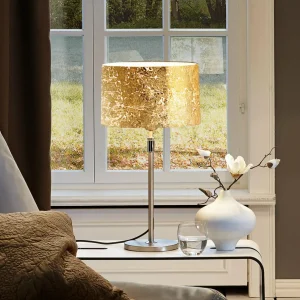 Discount Hufnagel Lampe table Alea Loop recouvert à la feuille d'or