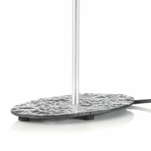 Store Holländer Lampe table Mattia ovale, double, blanche/argentée