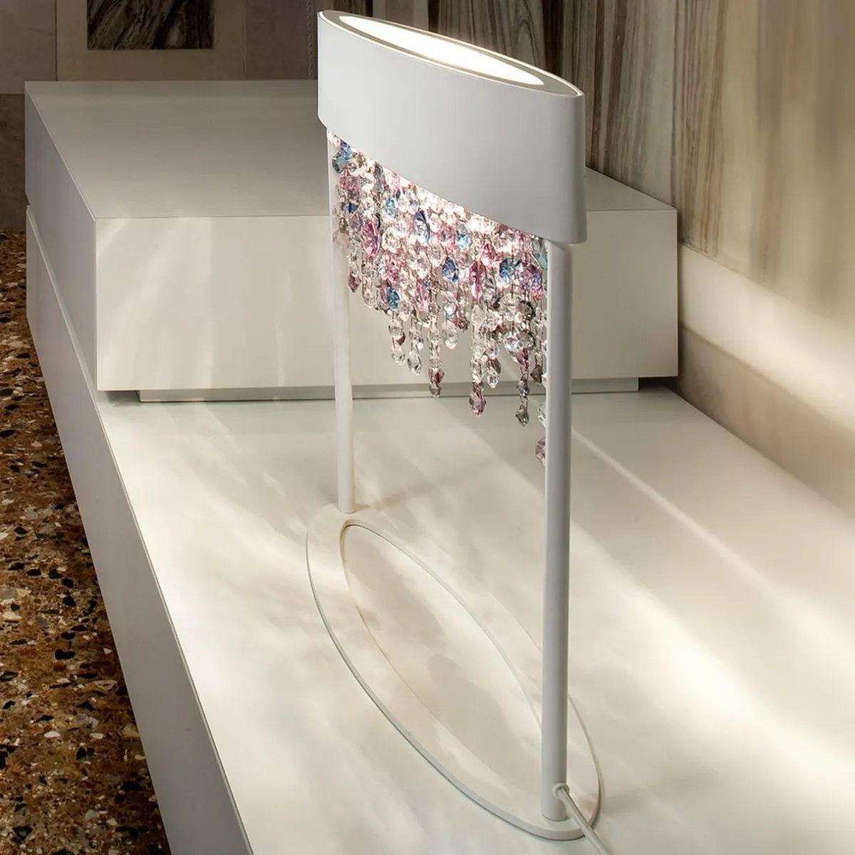 lampe_table_ola_tl_cristaux_blanccouleur_froide_0.webp Hot Masiero Lampe table Ola TL2 cristaux blanc/couleur froide