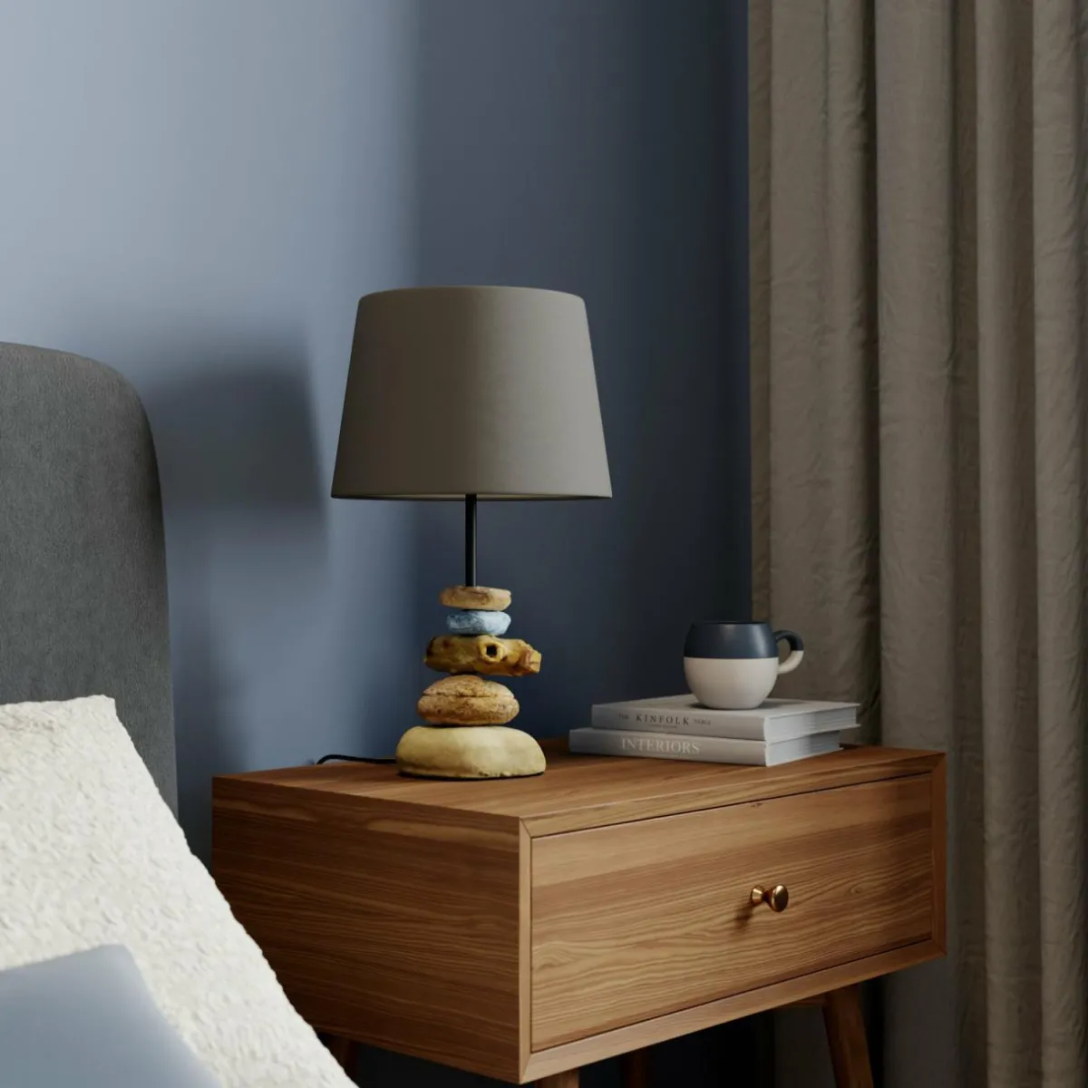 lampe_vera_abatjour_tissu_et_dcor_pierre_cm_0-1.webp Cheap ONLI Lampe Vera, abat-jour tissu et décor pierre, 38 cm