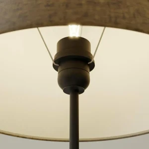 Cheap ONLI Lampe Vera, abat-jour tissu et décor pierre, 55 cm