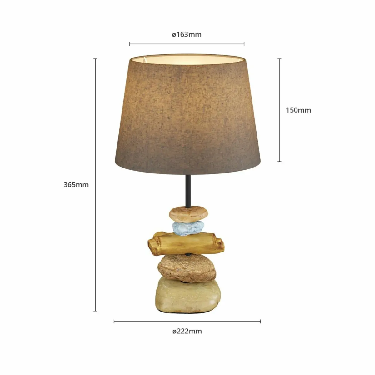 lampe_vera_abatjour_tissu_et_dcor_pierre_cm_4-1.webp Cheap ONLI Lampe Vera, abat-jour tissu et décor pierre, 38 cm