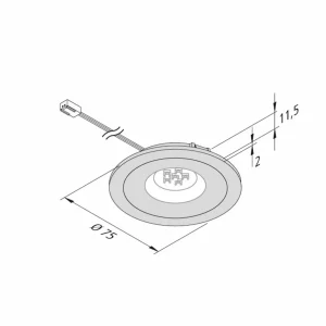 Online Hera LED à encastrer FAR 68 4W noir 3 000K