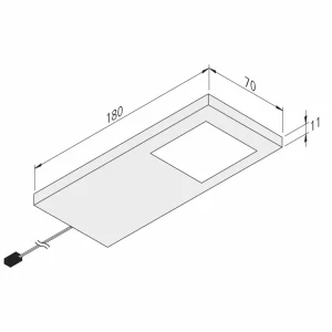 Cheap Hera LED sous meuble Slim-Pad F var. 4 000 K blanche