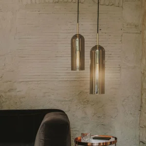 Cheap LEDS-C4 Glam suspension, verre fumé, 31 cm