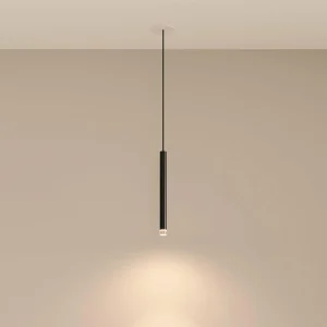 Best LEDS-C4 Suspension LED encastrée Candle, noir, à 1 lampe, aluminium