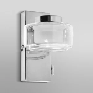 Clearance LEDVANCE Applique murale LED Orbis Flame, à 1 lampe, chrome, IP44