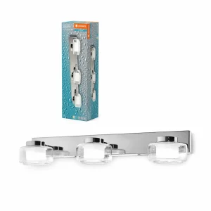 Sale LEDVANCE Applique murale LED Orbis Flame, à 3 lampes, chrome, IP44