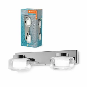 Outlet LEDVANCE Applique murale LED Orbis Flame, à 2 lampes, chrome, IP44