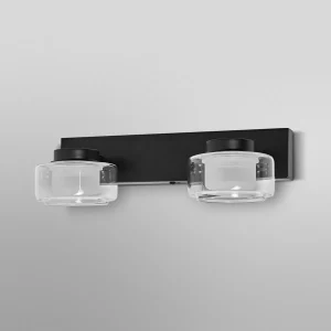 Best Sale LEDVANCE Applique murale LED Orbis Flame, à 2 lampes, noir, IP44