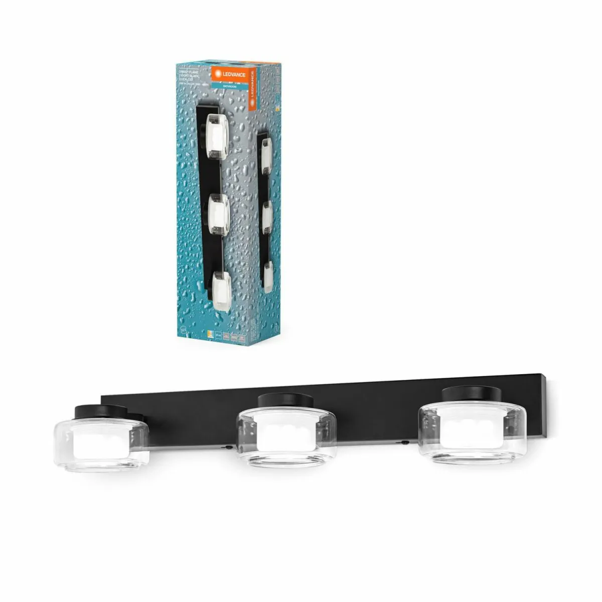 ledvance_applique_murale_led_orbis_flame___lampes_noir_ip_1-1.webp Discount LEDVANCE Applique murale LED Orbis Flame, à 3 lampes, noir, IP44