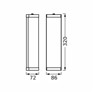 Store LEDVANCE Bathroom Classic Cylinder 32cm chrome